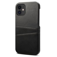 Mobiq - Leather Snap On Wallet iPhone 14 Max Hoesje zwart 01