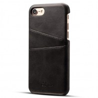 Mobiq Leather Snap On Wallet Case iPhone 8/7 Zwart 01