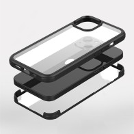 Mobiq Rugged 360 Full Body Hoesje iPhone 13 Mini Zwart - 1