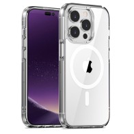 Mobiq Schokbestendigde Magsafe Case iPhone 14 Pro Transparant - 1