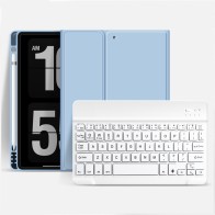 Mobiq Toetsenbord Hoes iPad Air (2022 / 2020) Lichtblauw - 1