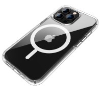 Mobiq - Transparant MagSafe Hoesje iPhone 14 Pro Max 01