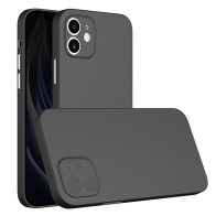 Mobiq - Ultra Dun 0.3mm Hoesje iPhone 12 6.1 Zwart - 1
