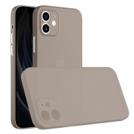 Mobiq Ultra Dun 0,3mm Hoesje iPhone 12 Pro Max Grijs - 1