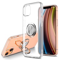 Mobiq Clear Ring Case TPU iPhone 13 Pro Transparant 01