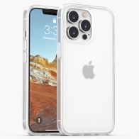 Mobiq - Frosted Rugged Bumper Hoesje iPhone 14 Max wit 01