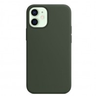 Mobiq Siliconen MagSafe Hoesje iPhone 12 Mini Groen 01