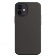 Mobiq Siliconen MagSafe Hoesje iPhone 12 Pro Max Zwart 01