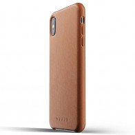 Mujjo Full Leather Case iPhone XS Max tan bruin 01