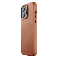 Mujjo - Full Leather Magsafe Case iPhone 14 Pro Max tan 01