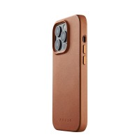 Mujjo - Full Leather Magsafe Case iPhone 14 Pro tan 01