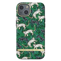 Richmond & Finch Trendy iPhone 13 Hoesje Green Leopard 01