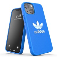 Adidas Moulded Case iPhone 13 Blauw Wit logo 01