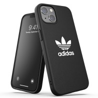 Adidas Moulded Case iPhone 13 Zwart Wit logo 01