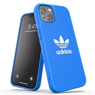 Adidas Moulded Case iPhone 13 Blauw Wit logo 01