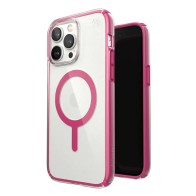 Speck - Presidio Perfect Clear Impact Geometry Magsafe iPhone 14 Pro Roze 01
