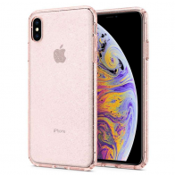 Spigen - Liquid Crystal Glitter Case iPhone XS Max Rose Transparant 01