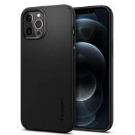 Spigen - Thin Fit Case iPhone 12 / iPhone 12 Pro 6.1 inch zwart 01