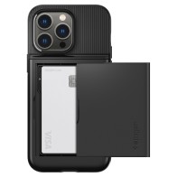 Spigen - Slim Armor CS iPhone 14 Pro Max Hoesje zwart 01