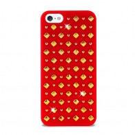 Puro Studs Backcover iPhone 5/5S Red - 1