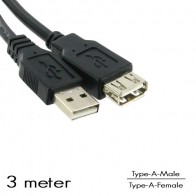 OEM - USB Type-A verlengkabel M/F (3 Meter)