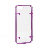 Xqisit iPlate Style iPhone 5 (Purple-Clear) 01 