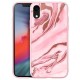 LAUT Mineral Glass Case iPhone XR Roze 01