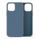 Mobiq Liquid Silicone Case iPhone 12 / 12 Pro Blauw - 1