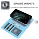 Mobiq Magnetische 2-in-1 Wallet Case iPhone 13 Mini Lichtblauw 06