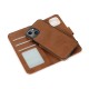 xMobiq - Magnetische 2-in-1 Wallet Case iPhone 14 bruin 01