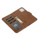 xMobiq - Magnetische 2-in-1 Wallet Case iPhone 14 bruin 02