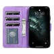 xMobiq - Magnetische 2-in-1 Wallet Case iPhone 14 paars 06