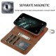 Mobiq - Magnetische 2-in-1 Wallet Case iPhone 14 Pro Max bruin 07