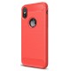 Mobiq Hybrid Carbon iPhone XS Max Hoesje Rood 01