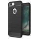Mobiq - Hybrid Carbon iPhone 8 Plus / 7 Plus Hoesje Zwart - 1
