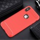 Mobiq - Hybrid Carbon TPU iPhone X/Xs Hoesje rood 04