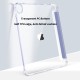 Mobiq Clear Back Folio met Pencilhouder iPad 10.2 (2019/2020/2021) Donkergroen - 2