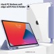 Mobiq Clear Back Folio met Pencilhouder iPad 10.2 (2019/2020/2021) Grijs - 3