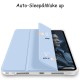 Mobiq - Transparante Trifold iPad Pro 11 inch (2021) Hoes Lichtblauw - 2