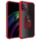 Mobiq Clear Hybrid Ring Hoesje iPhone 13 Pro Rood - 1