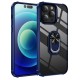 Mobiq - Clear Hybrid Ring Case iPhone 14 Pro Max Hoesje blauw 01