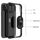 Mobiq - Clear Hybrid Ring Case iPhone 14 Pro Max Hoesje zwart 07
