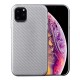 Mobiq Flexibel Carbon Hoesje iPhone 11 Pro Max Zilver - 1