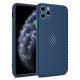 Mobiq - Geperforeerde TPU Case iPhone 12 Pro Max Blauw - 1