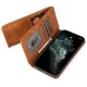 Mobiq Lederen Wallet Hoesje iPhone 14 Pro Bruin 04