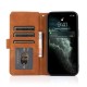 Mobiq Lederen Wallet Hoesje iPhone 14 Pro Bruin 03