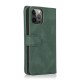 Mobiq Lederen Wallet Hoesje iPhone 14 Pro Groen 07