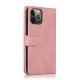 Mobiq Lederen Wallet Hoesje iPhone 14 Pro Roze 07