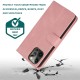Mobiq Lederen Wallet Hoesje iPhone 14 Pro Roze 010