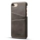 Mobiq Leather Snap On Wallet iPhone SE (2022 / 2020)/8/7 Grijs - 1